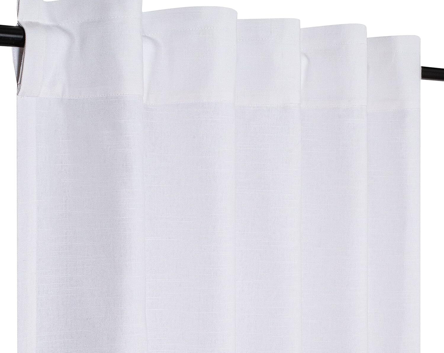 White Curtains, Curtains & Drapes,White 50″W x 84″L (Pack of 2) Solid White
