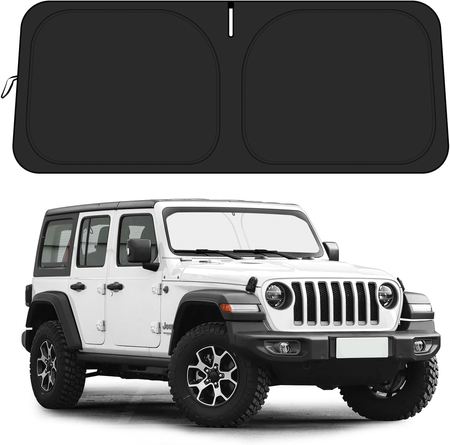 for Jeep Wrangler JL JLU 2018-2026 / Gladiator 2020-2026 Sunshade, Car Front Win