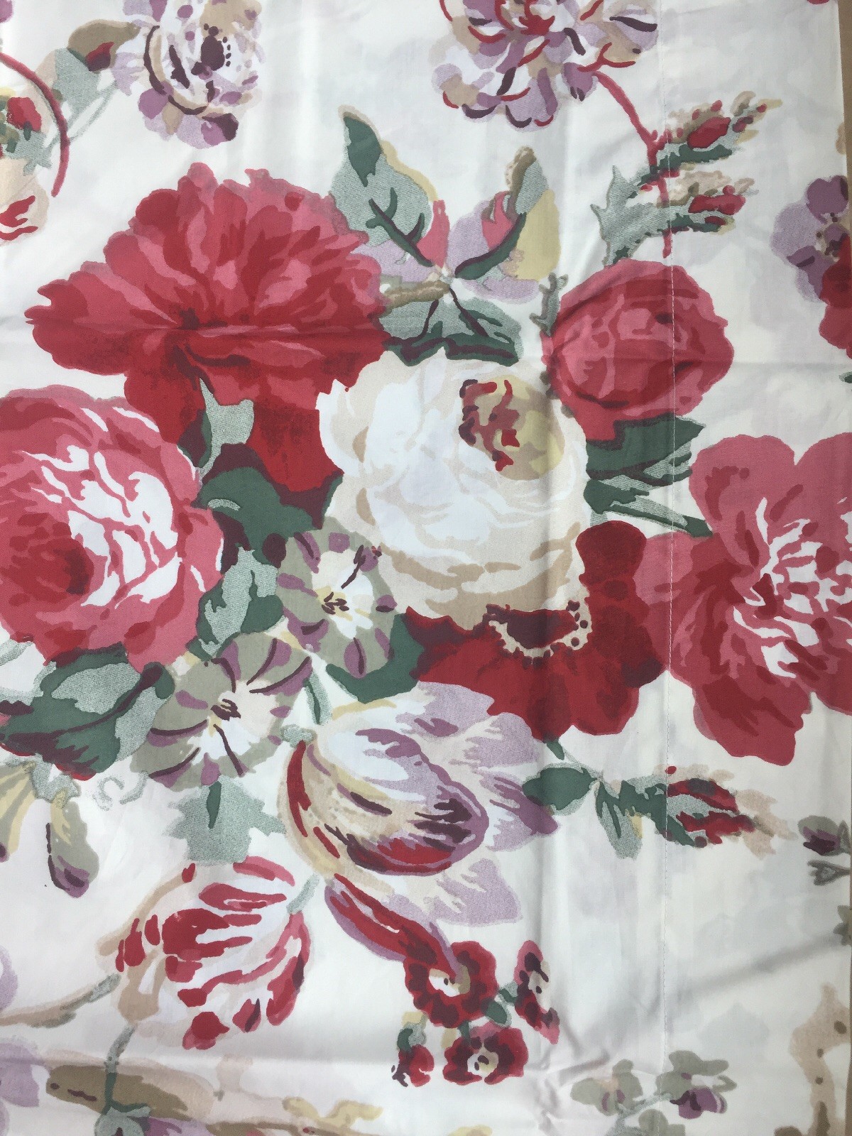 CHAPS Window VALANCE Size: 80 x 17″ New SHIP FREE Red Pink Floral SARAH Bedding