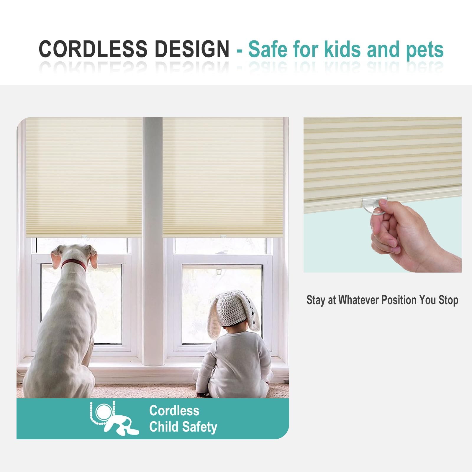 Changshade Cellular Shade 40×72 Beige