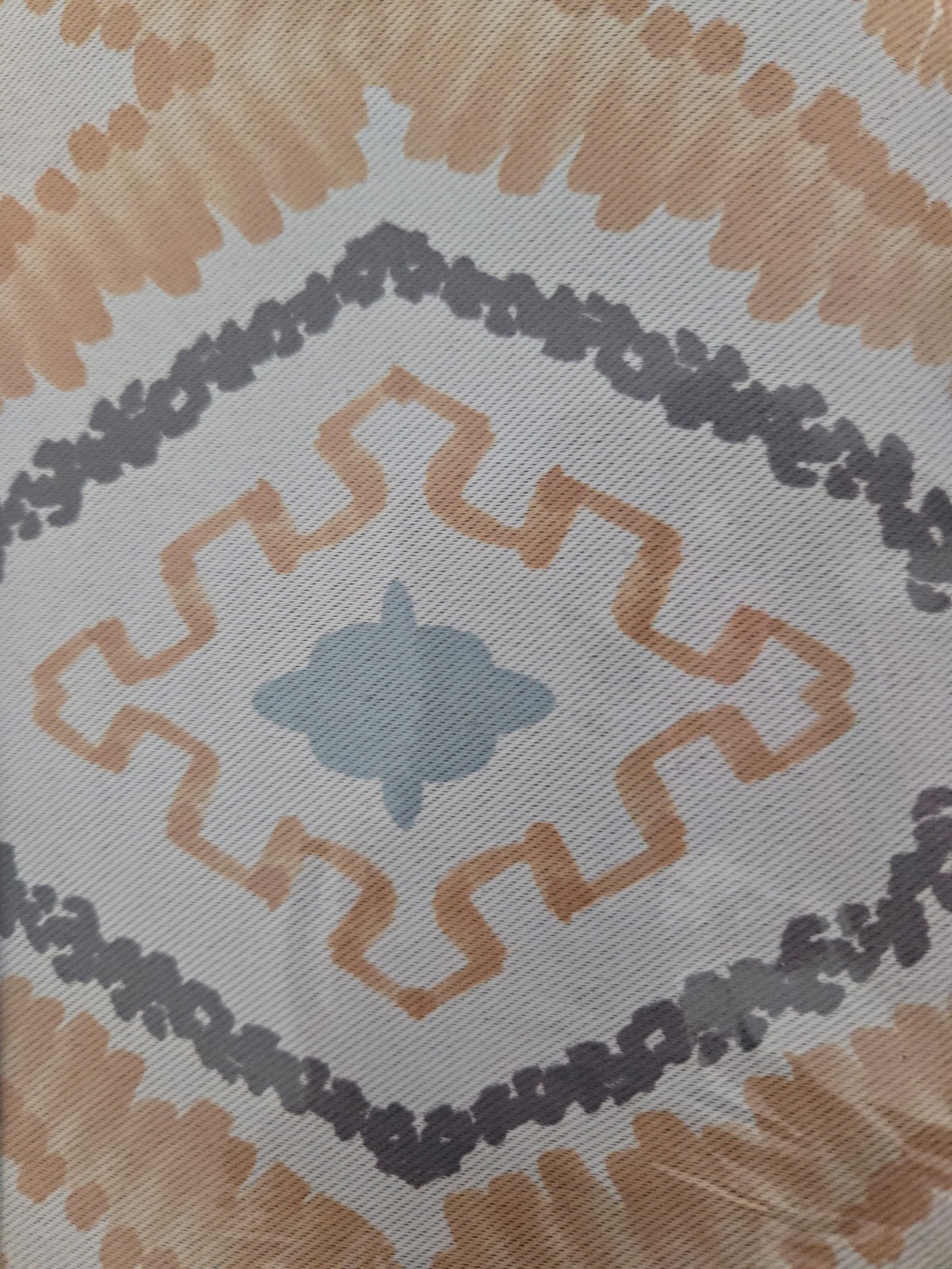 Eclipse Morrow Gold Ikat Pattern 37 in. W X 84 in. L Blackout Single Panel