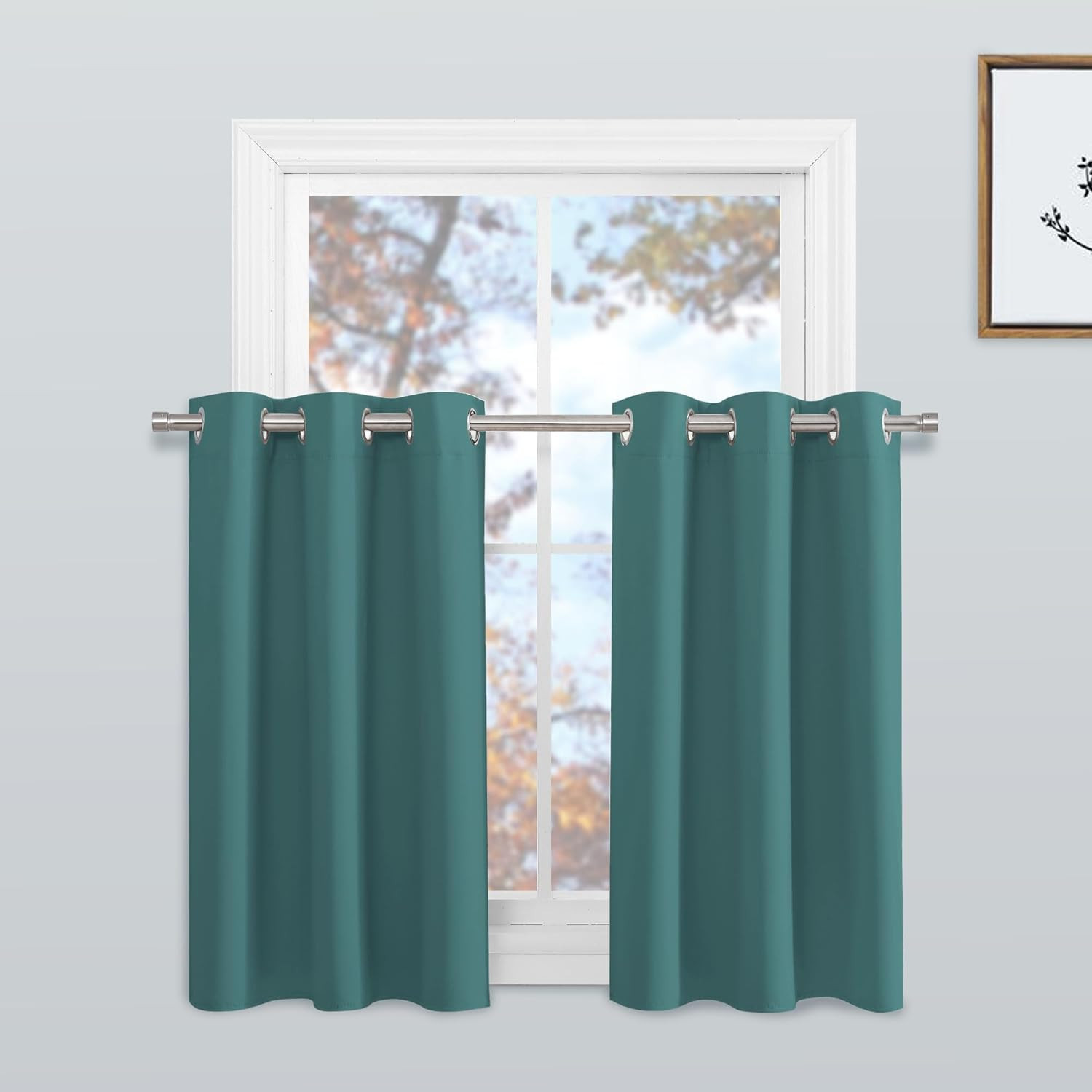 Valances for Living Room, Thermal Insulated Home Decor Grommet Window Treatment