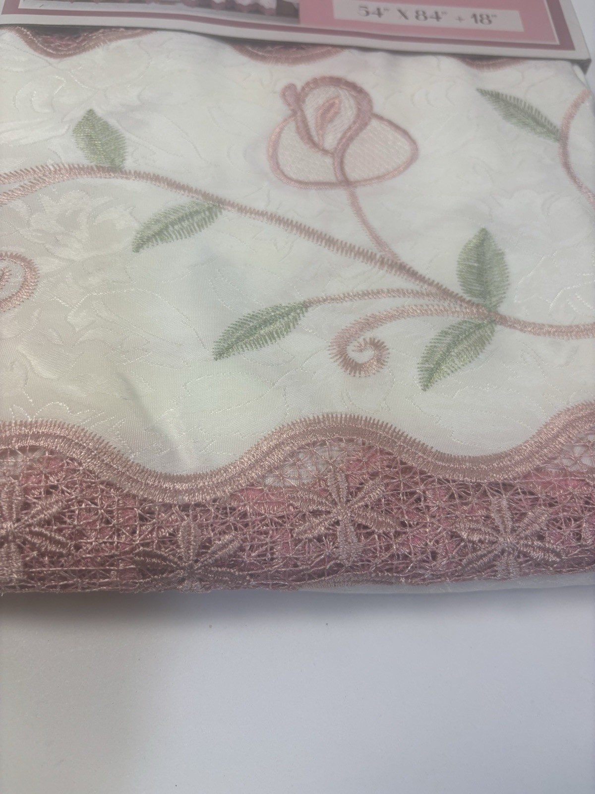 Curtains Glory Home One Panel Per Package 54×84 Tinsley Beige Rose Color