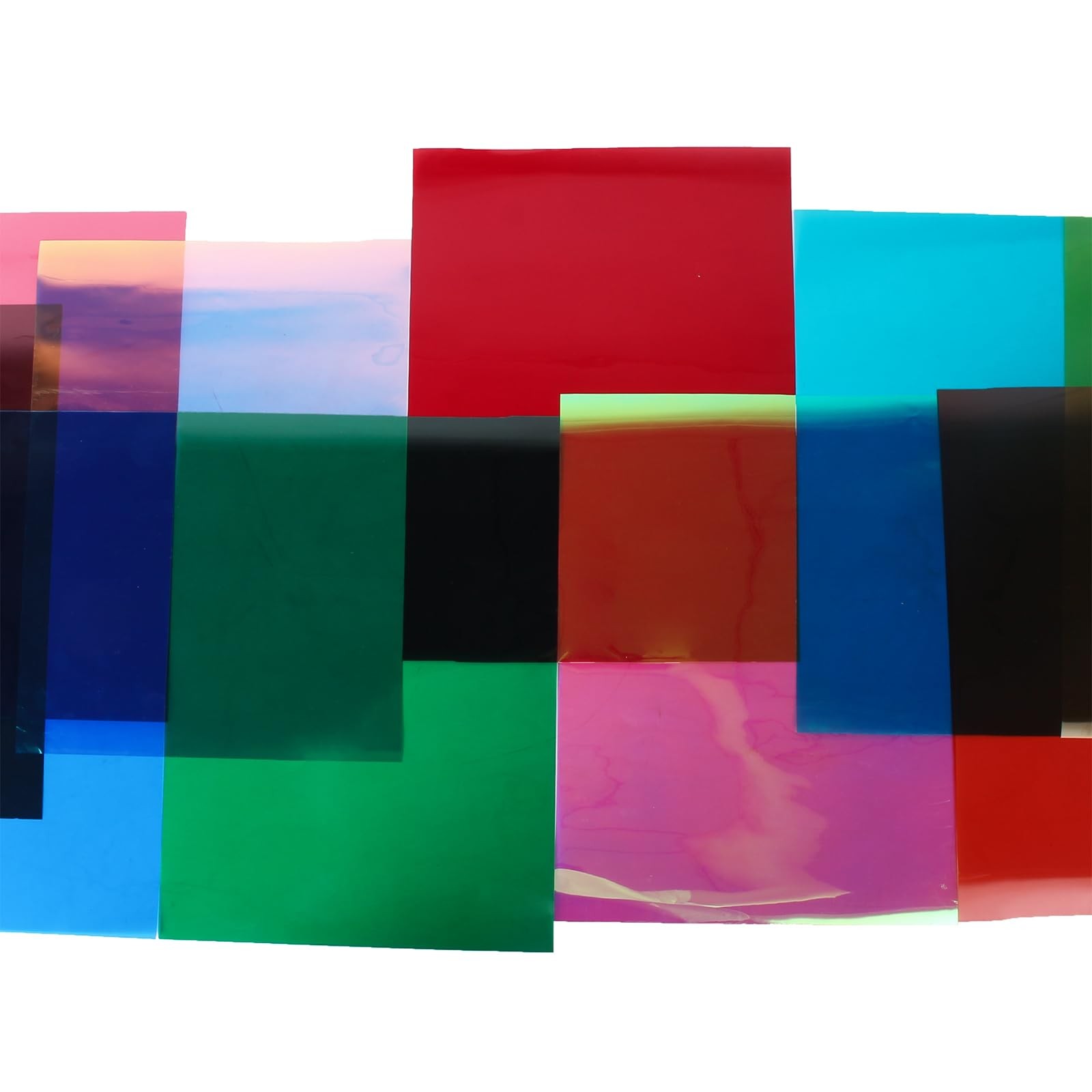 10Colors Bundle Pack Colorful Transparent 8.5 x 11.8 inches, 10colors