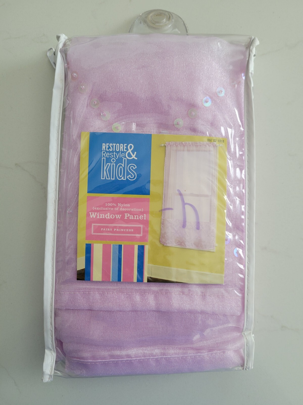 2003 Restore & Restyle Kids Pink Fairy Princess Window Panel – 42″ x 63″ NEW NIP