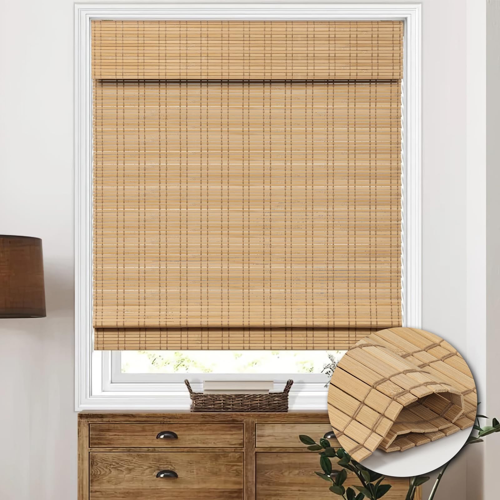 Cordless Roman Shades, Light Filtering Shades Blinds Window Treatment Roll Up…