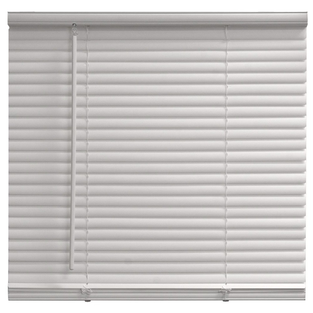 Mainstays 1″ Cordless Vinyl Light Filtering Mini Blinds, White, 31″ W x 64″ L