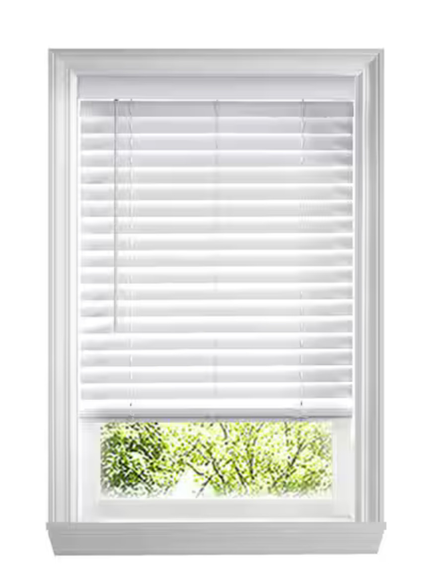 Home Depot 2IN CORDLESS FAUX WOOD BLINDS