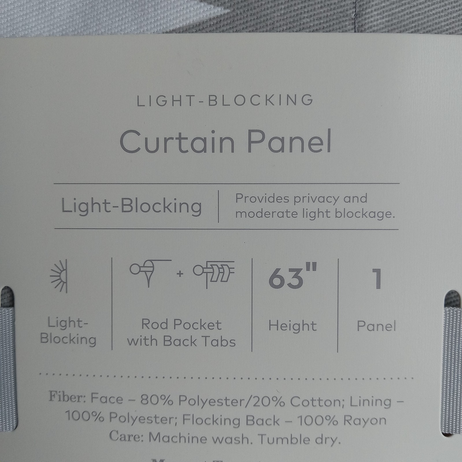 Curtains-Blackout- TWO PANELS, Cloud Island, 42”x63” Gray w/Trees FAST SHIPPING!