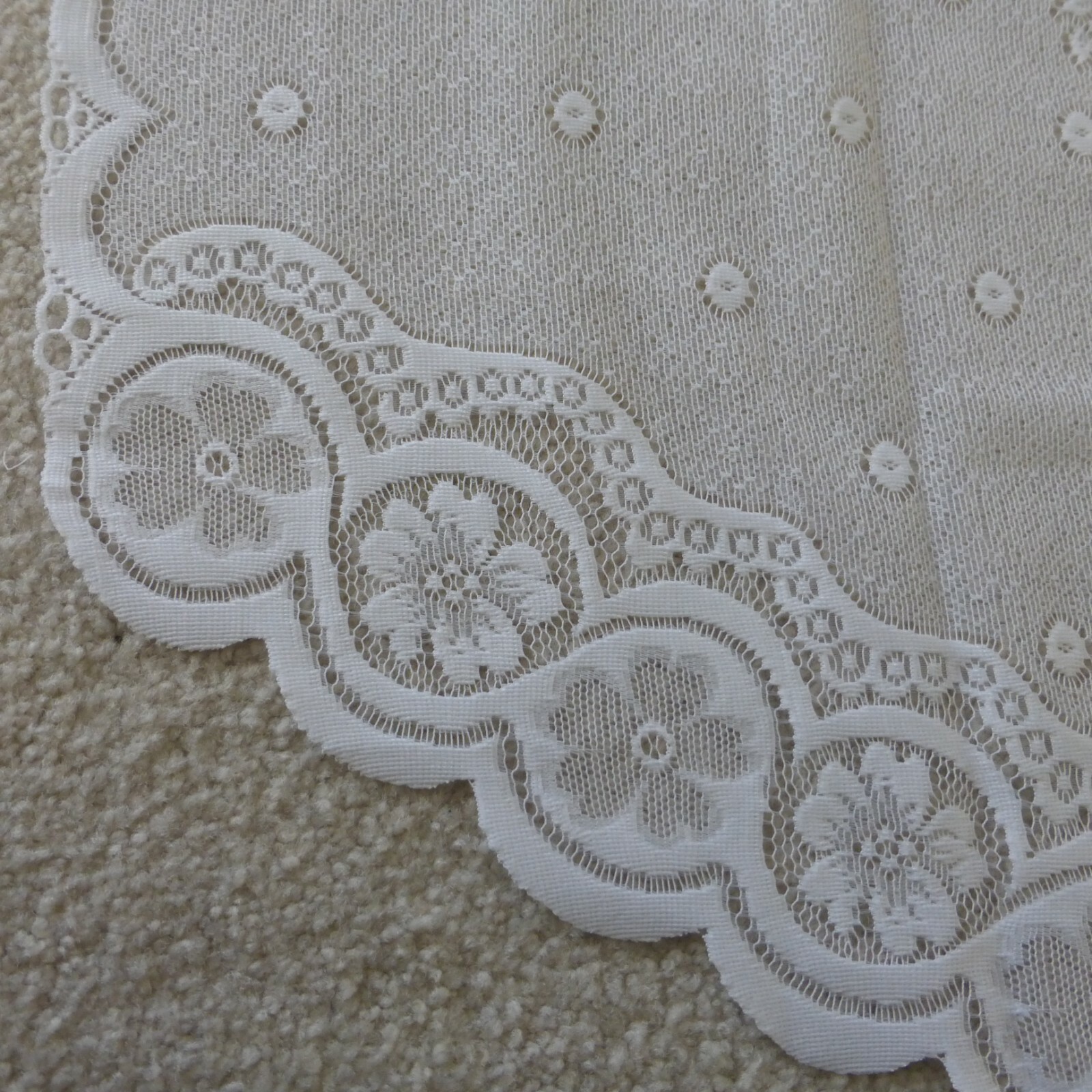HERITAGE LACE VALANCE CORONATION READY-MADE LACE ONE FESTOON 60”WIDE 24” DROP