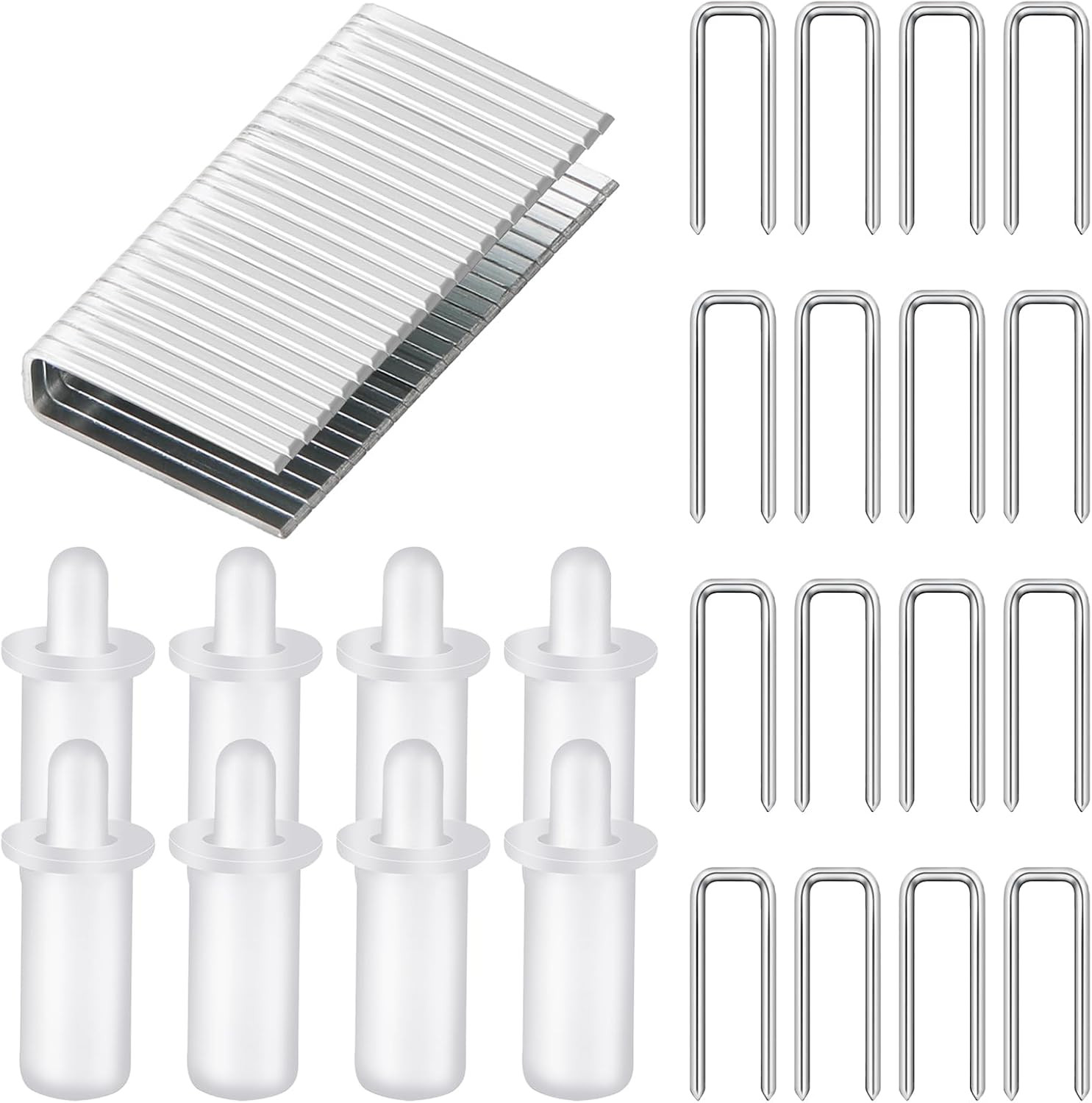 40 Pieces Plantation Shutter Repair Tool Set 20 Pcs Louvers Staples and 20Pcs Sp