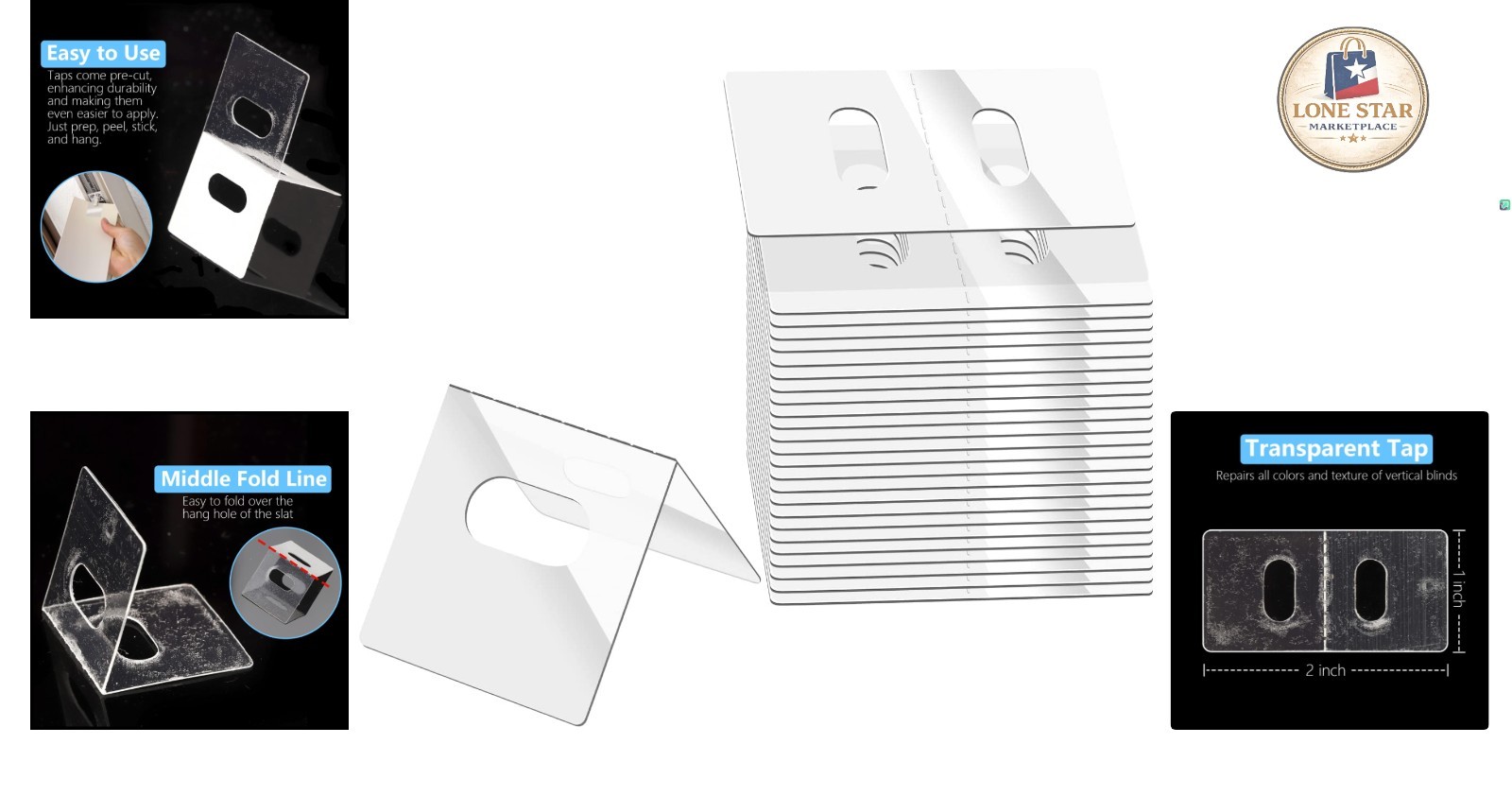 Durable Eco-Friendly Vertical Blind Repair Tabs – Restore Your Blinds Instantly
