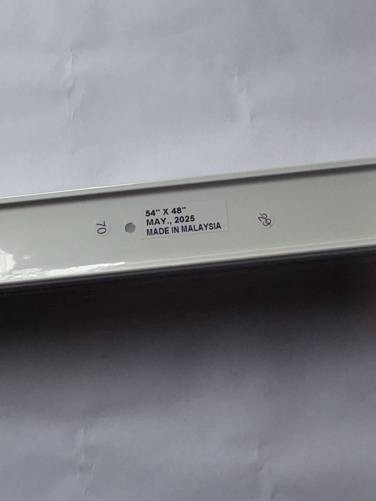 54” x 48” White Blinds, Pull Down Blinds, Cordless, White, NEW, BRAND NEW, SEAL!