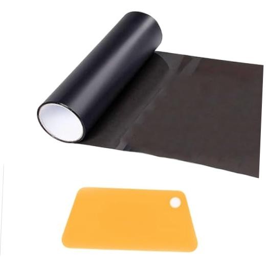 1 Pcs Car HeadLight Tint Film 12 X 48inch,Cuttable&Stretchability Matte Black