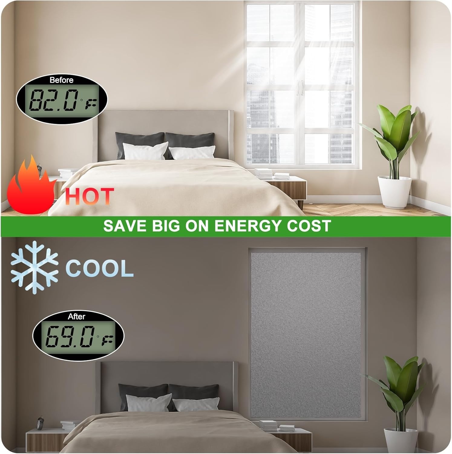 Durable Reflective Insulation Sheet: 59″ x 99″ for Winter Warmth & Summer Shade