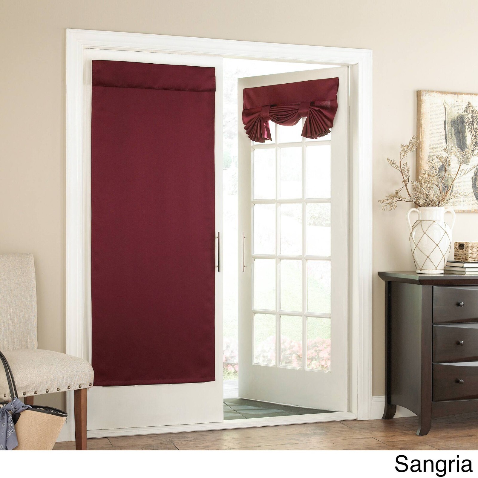 Eclipse Tricia Room-Darkening Window Door Panel – 26X68 Sangria