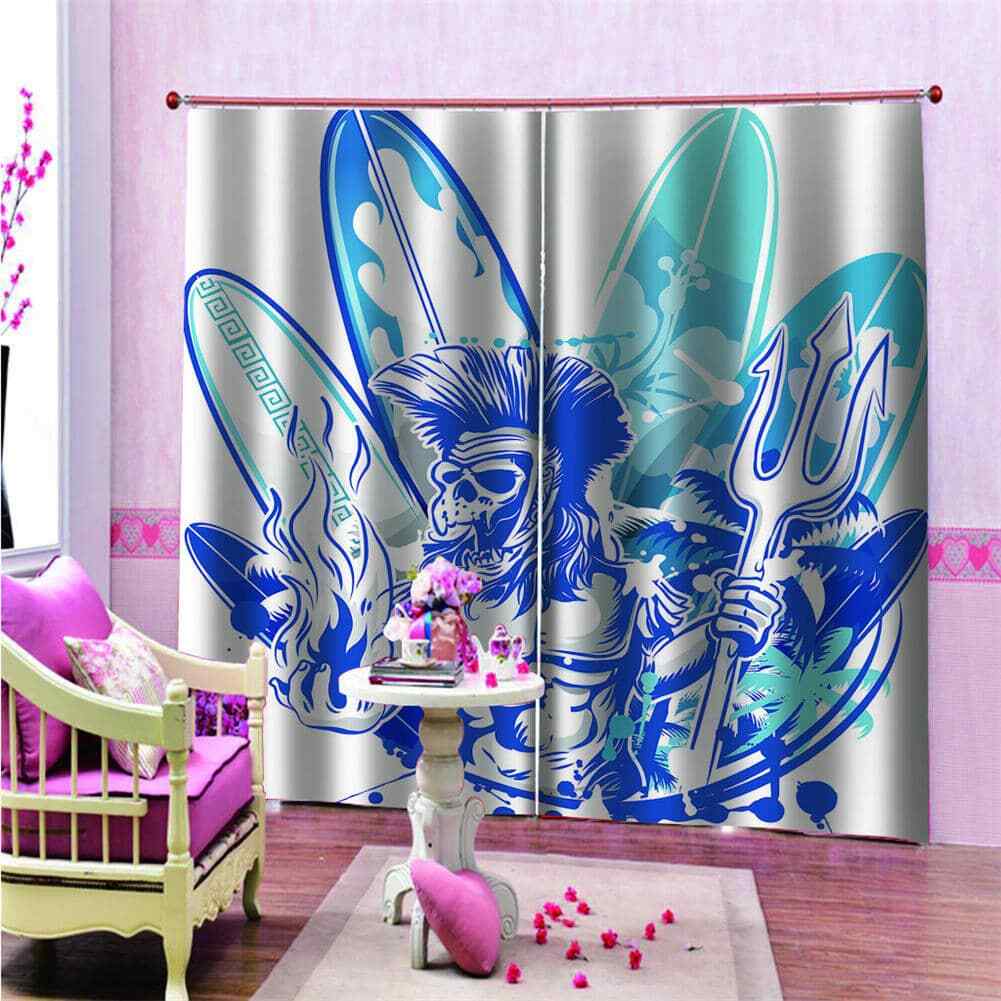Indigenous people possess many skill Printing 3D Blockout Curtains Fabric Window