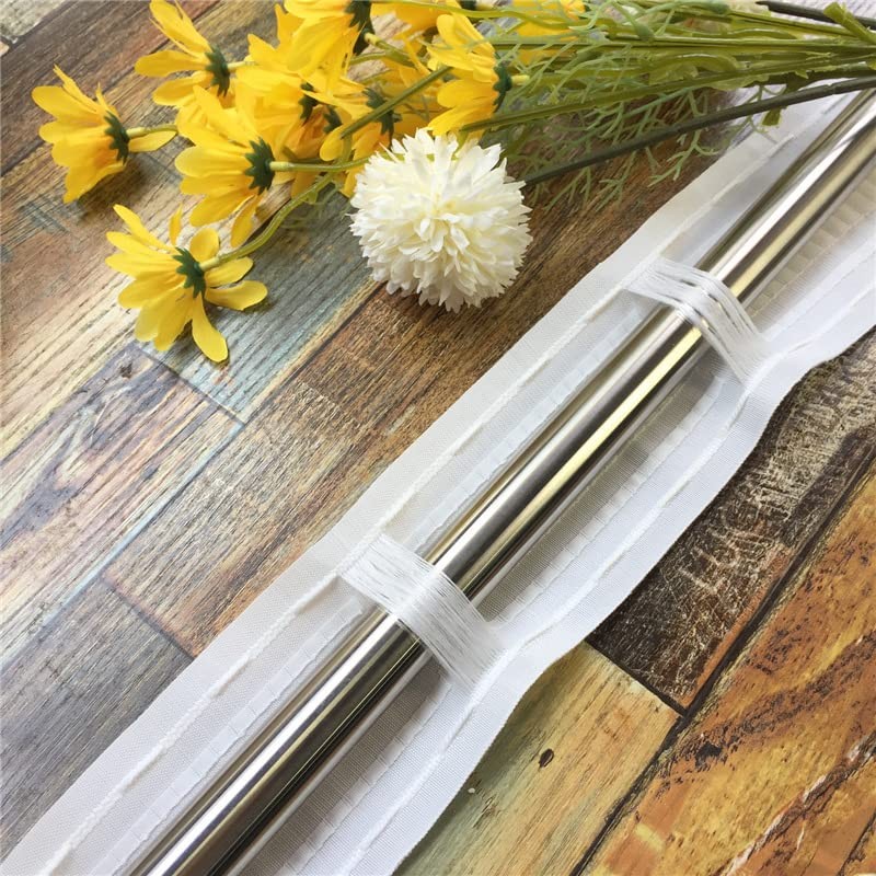 10 Feet Curtain Tape, 3.3″ Pleat & Grommet Drapery Header Tape