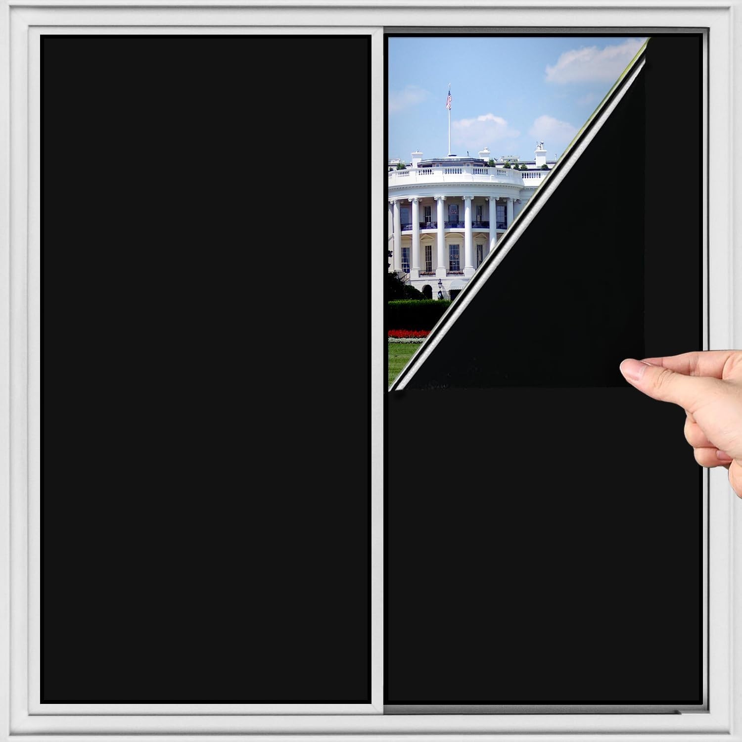 Pelicula ventana opaca total con herramientas 100% bloqueo luz anti UV calor