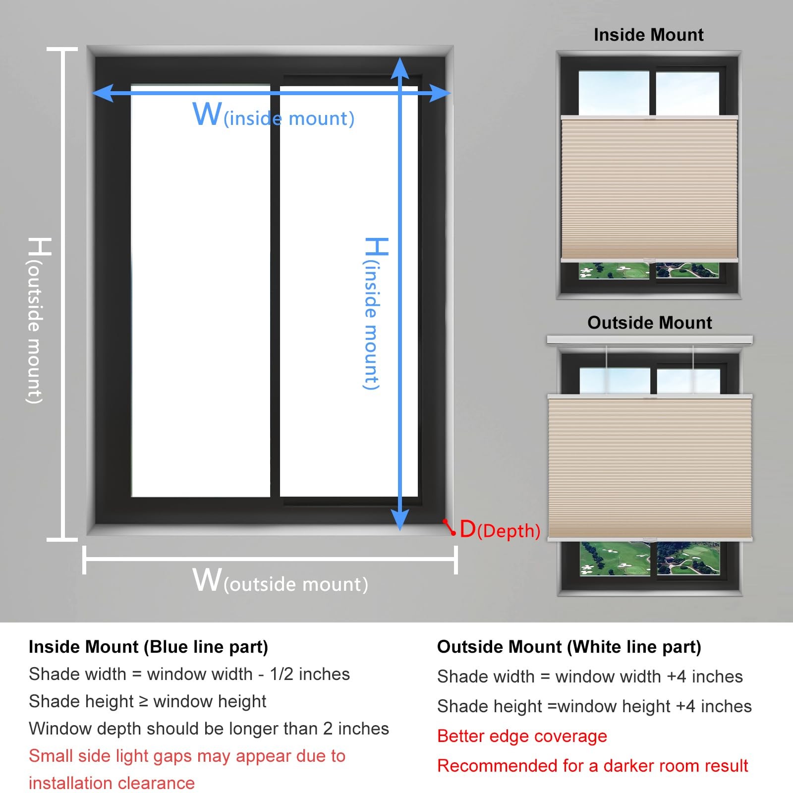 Changshade Blackout Top Down Bottom Up Cellular Shades Cordless Honeycomb