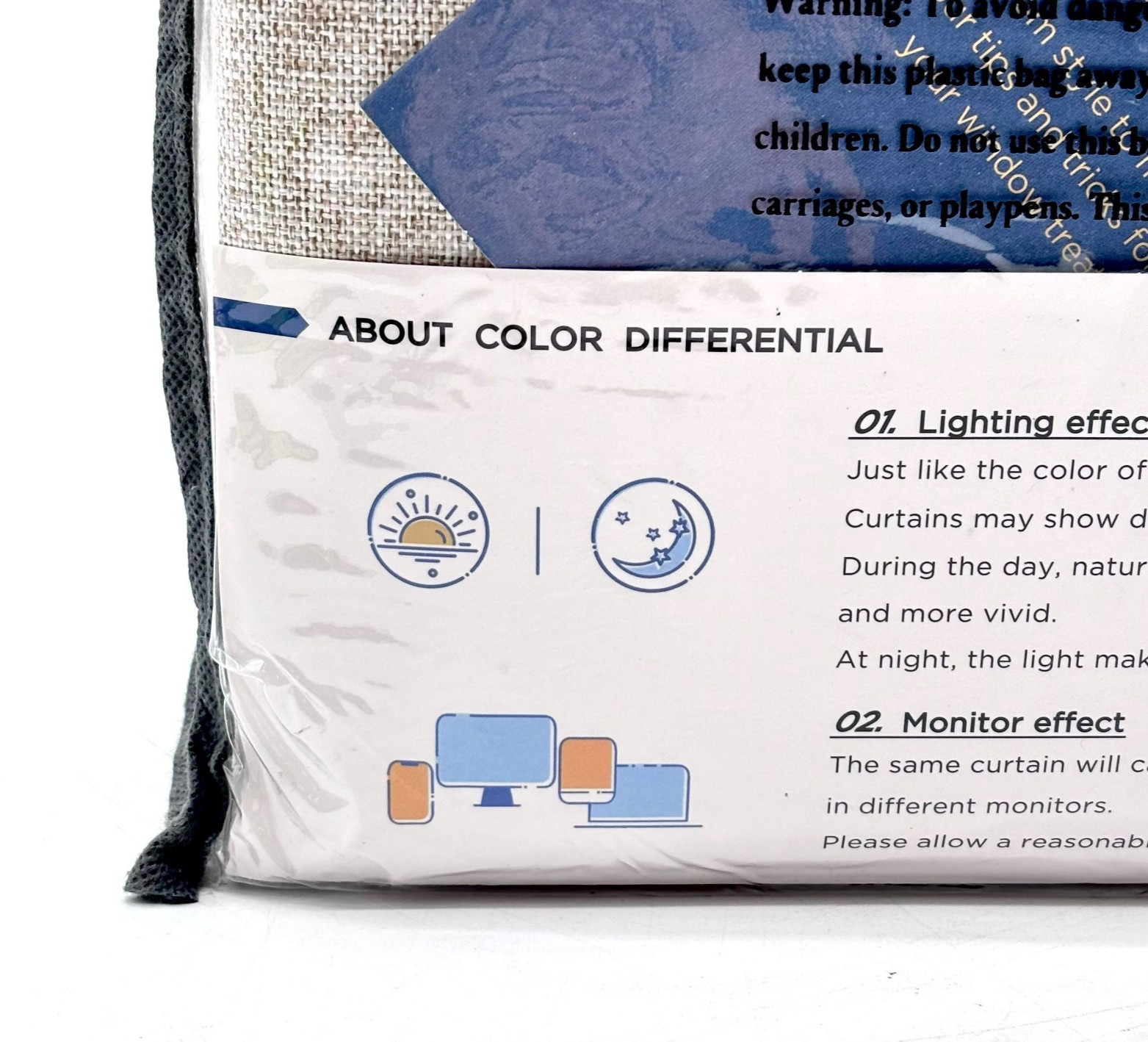 NEW Multifunctional 100% Blackout Shield Curtain Panels W50″ x L108″ – Oatmeal