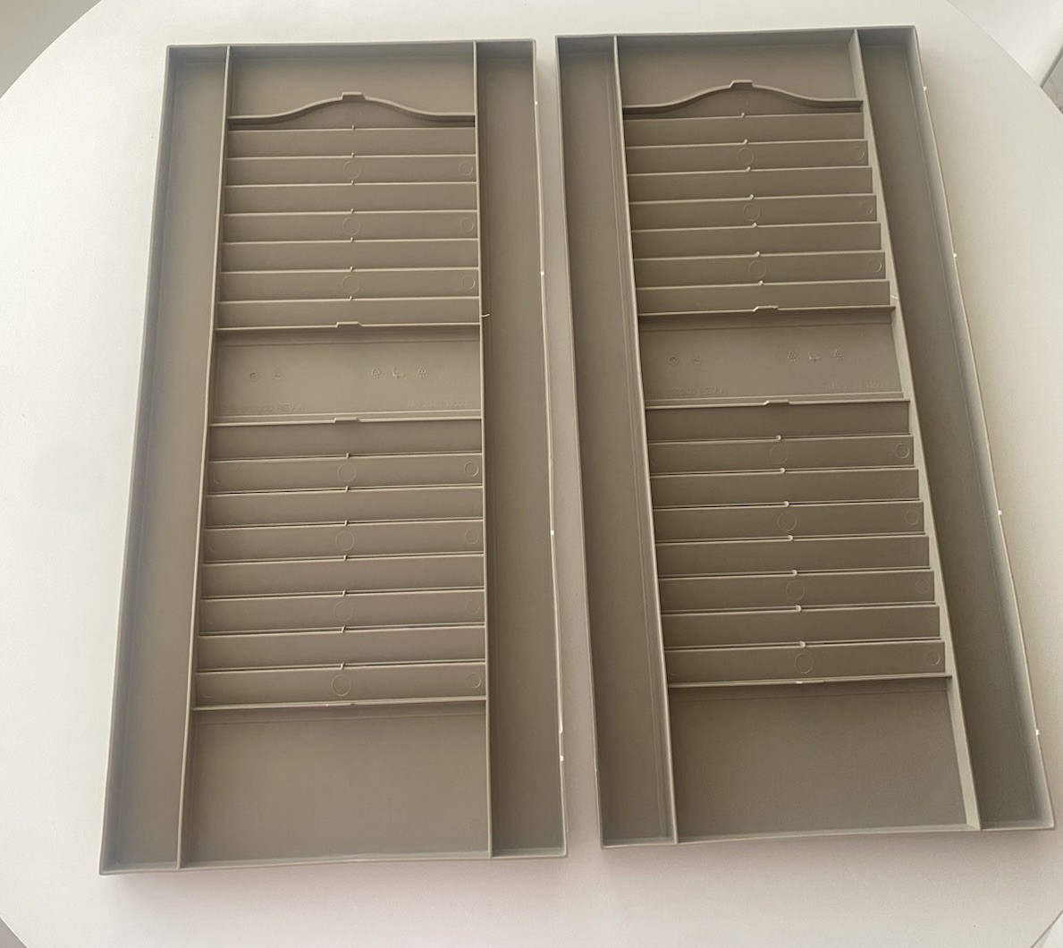 Ekena Millwork Vinyl Open Louver Shutters 12” x 25” French Roast (Pair)