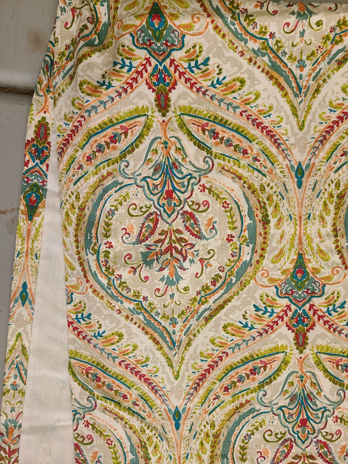 World Market “Multicolor Ogee” Drape Panels 48″ X 84″ – 2 Panels