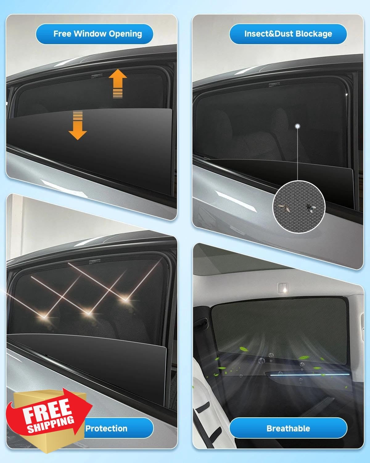 EVOOOR Sub Crosstrek 2PC Window Shades 2024-2026