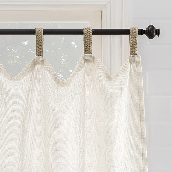 No 918 Brinley Tab Top Window Tier Curtains 27″x24″ Natural Pair