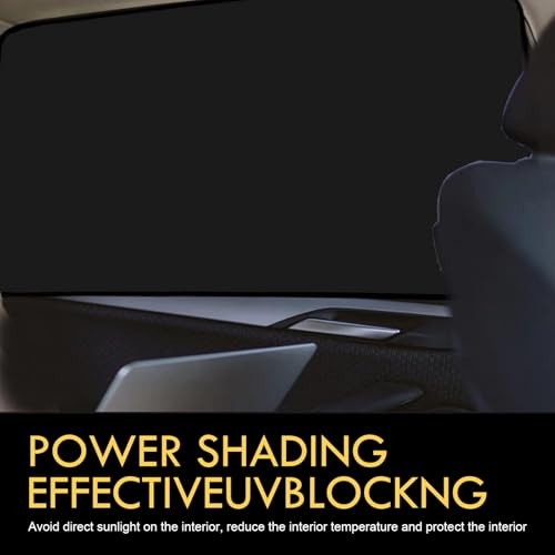 Car Side Window Glass Sunshade, 24.41″ x 18.9″ x 12.99″ Front Side 4 PCS Black