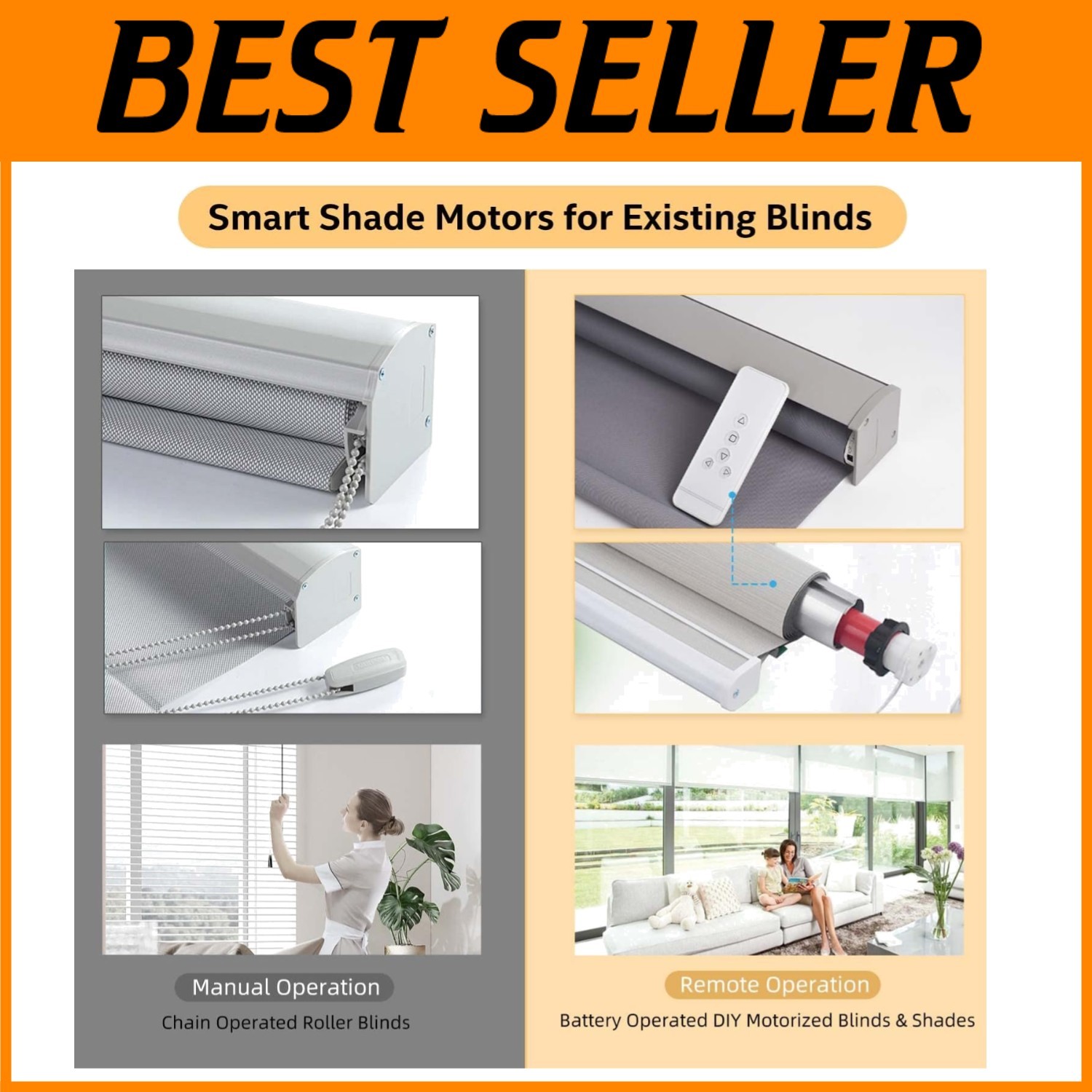 Motorized Roller Shade Opacity: Blackout