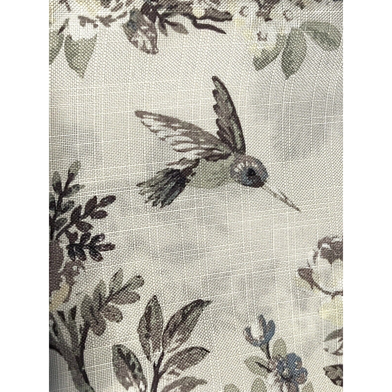 Laura Ashley Belvedere Peacock Curtains 2 Panels Navy Blue Green Ivory 38”x 96”