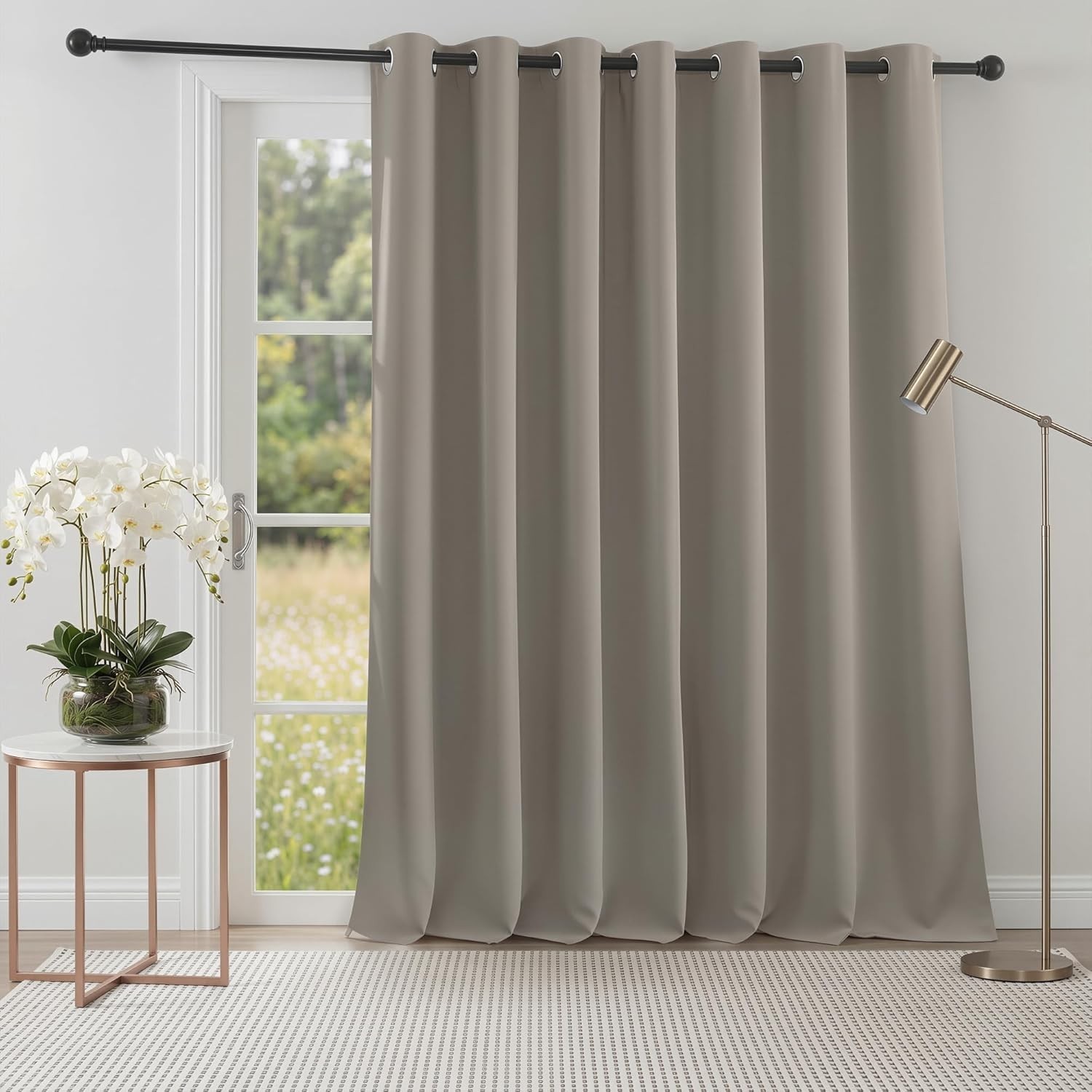 Sand Blackout Thermal Curtains for Large Windows, 100×84 in. – Privacy Plus