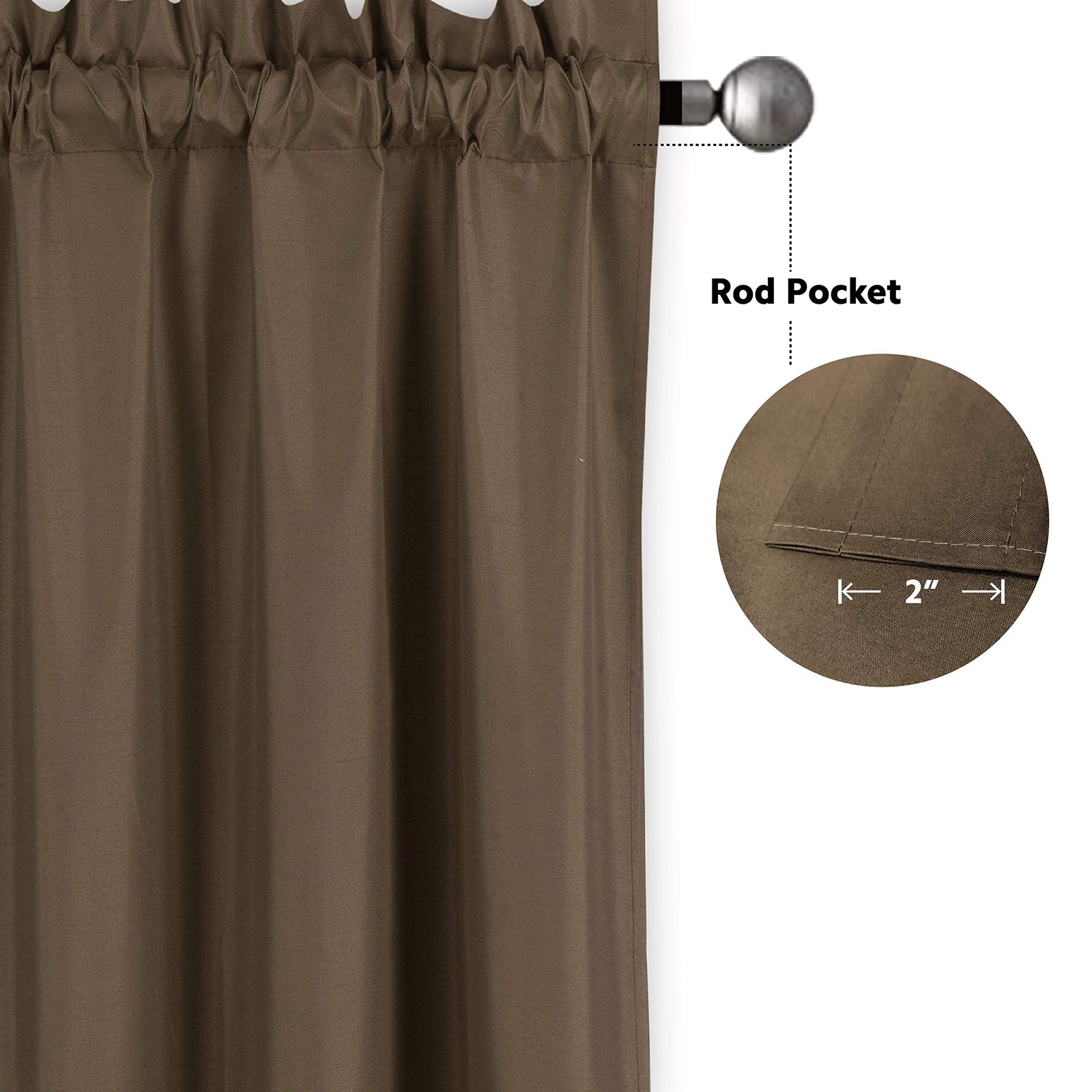Home Collection 3 Pieces Solid Color 27″W x 36″L (Pack of 3), Choclate