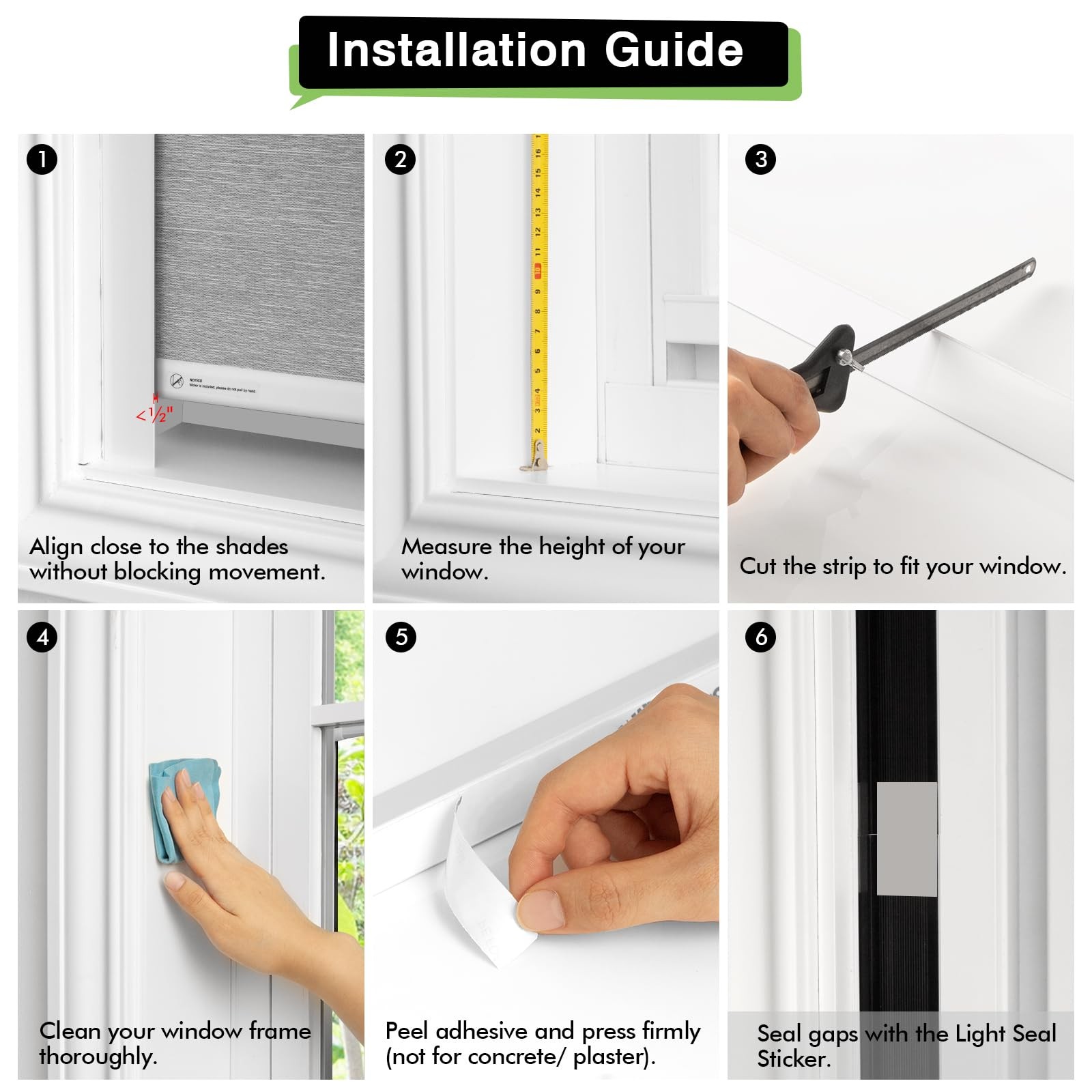 Light Blocking Strips, Self-Adhesive Light Blockers for Indoor Window Blinds …