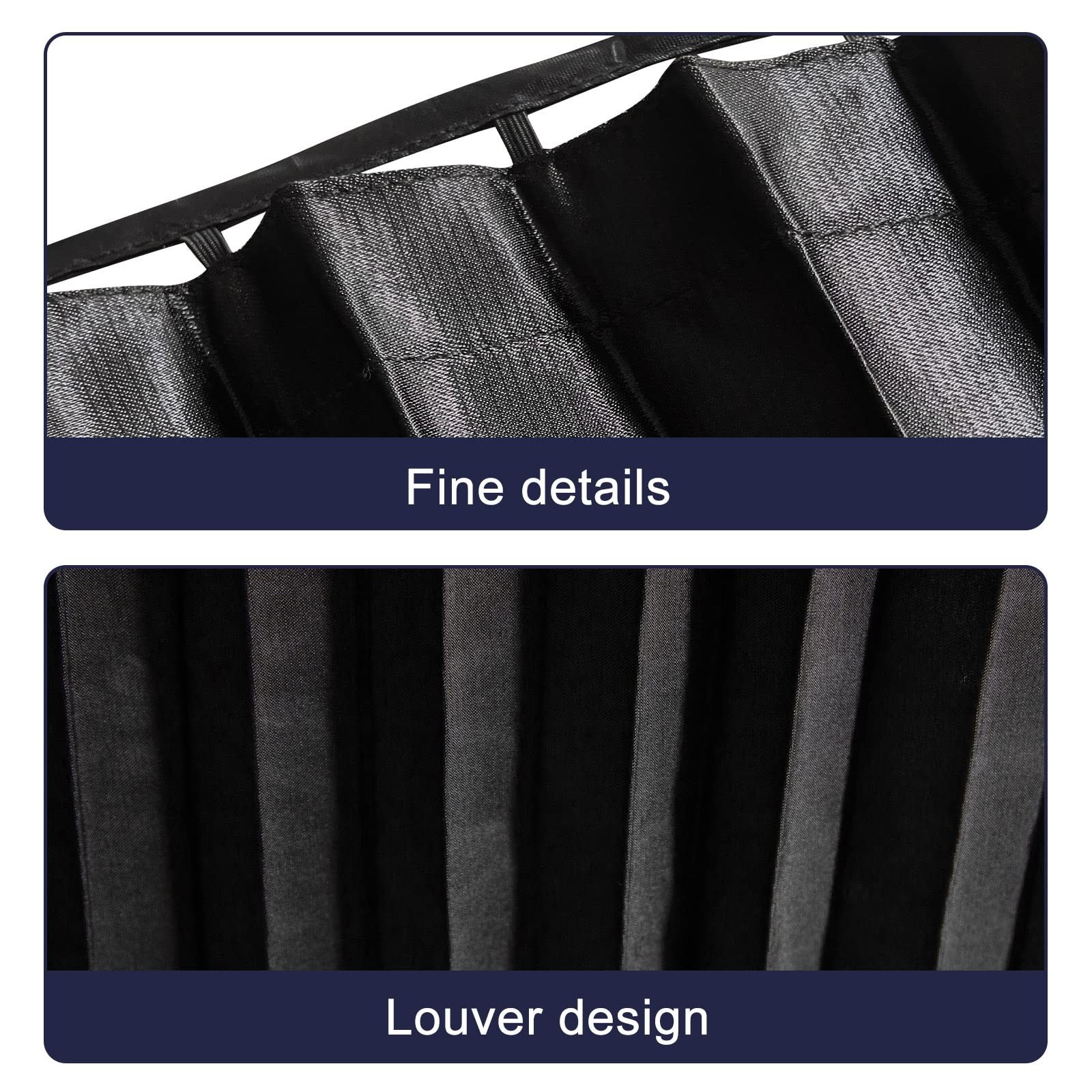 Car Window Shades Magnetic 4 Pack – Blackout Blinds UV Protection Heat Insulatio