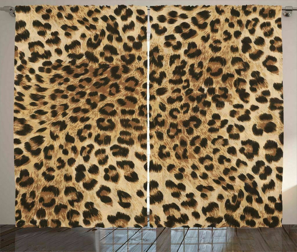 108″ X 84″ Leopard Animal Print Graphic Panels Wild Jungle Cheetah Safari