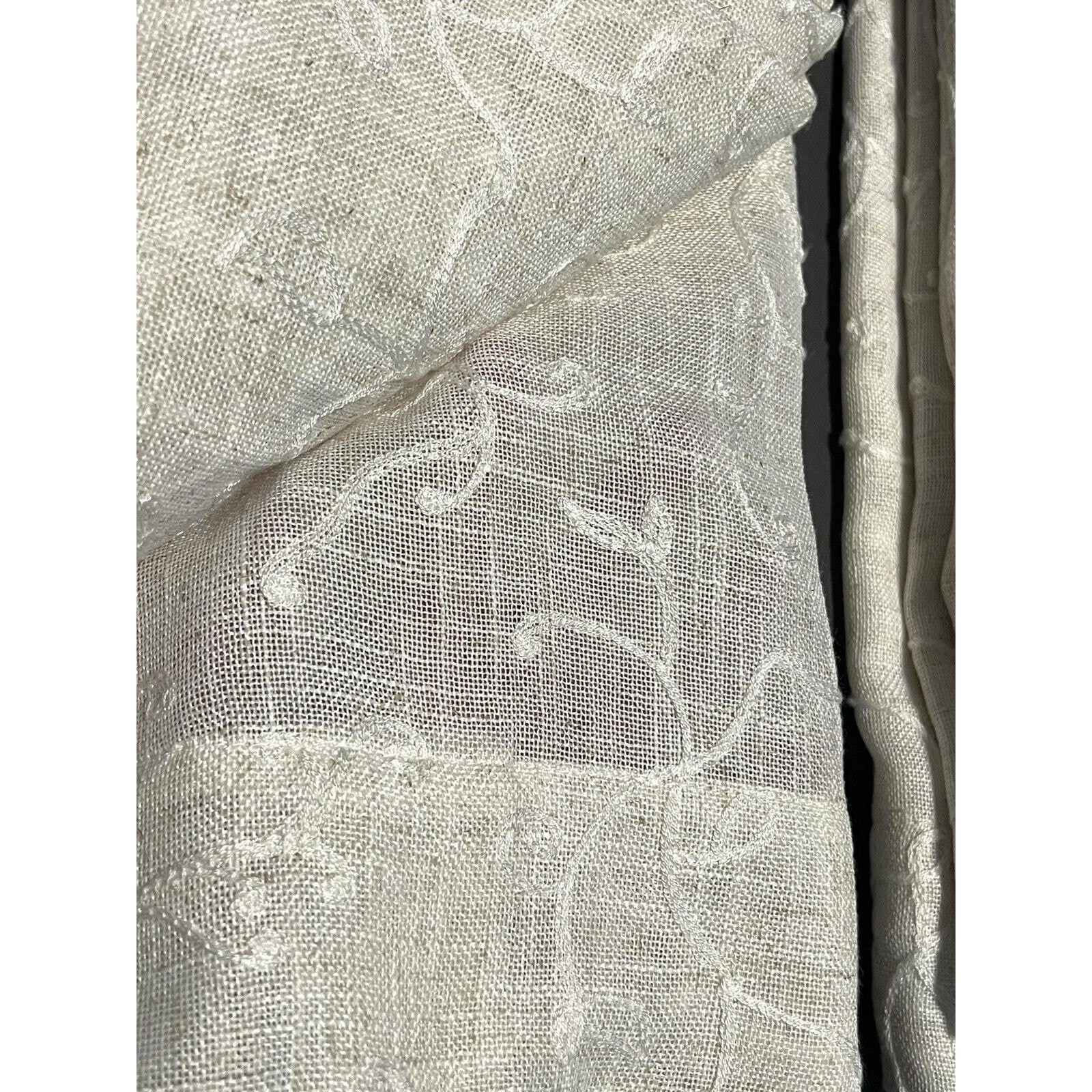 4 Ralph Lauren FALLBROOK Window Curtain Panels 54 x 96” 2 Pckgs 5% Linen
