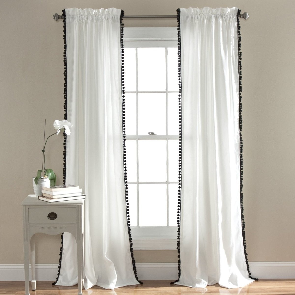 Pom Pom Window Curtain (Single Panel)