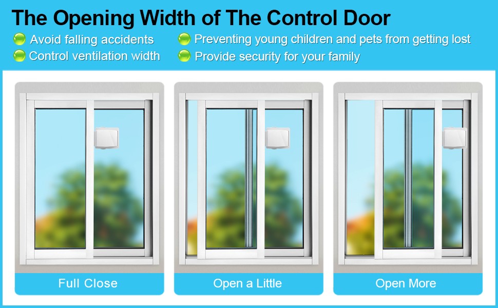 Sliding Door Lock, 2 Pack Child Safety Sliding Glass Door Lock for Sliding Glass