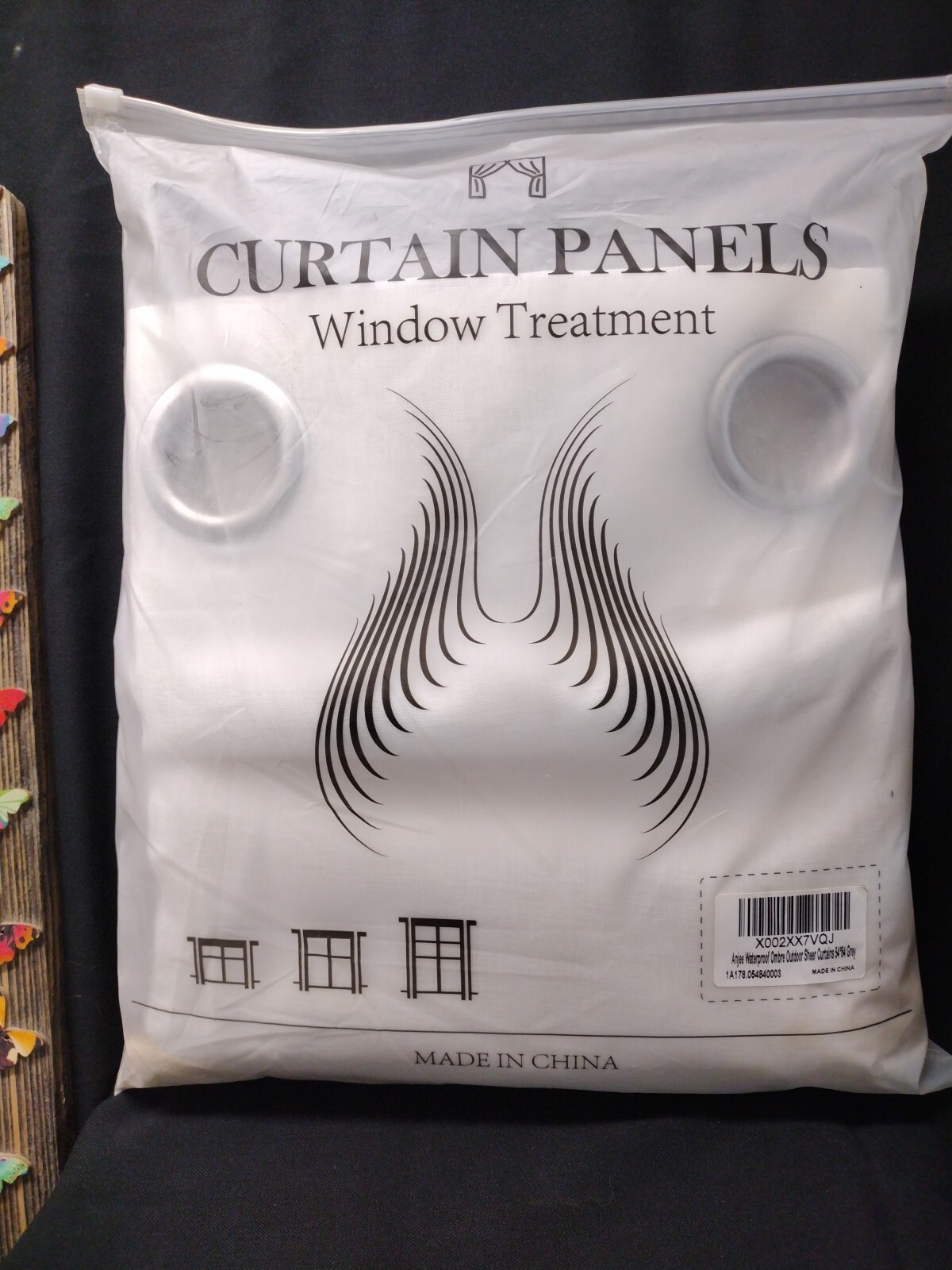 Sheer Curtains 54″X 84″ Each Panel 2 Panels Grommet Indoor/Outdoor New In Pkg