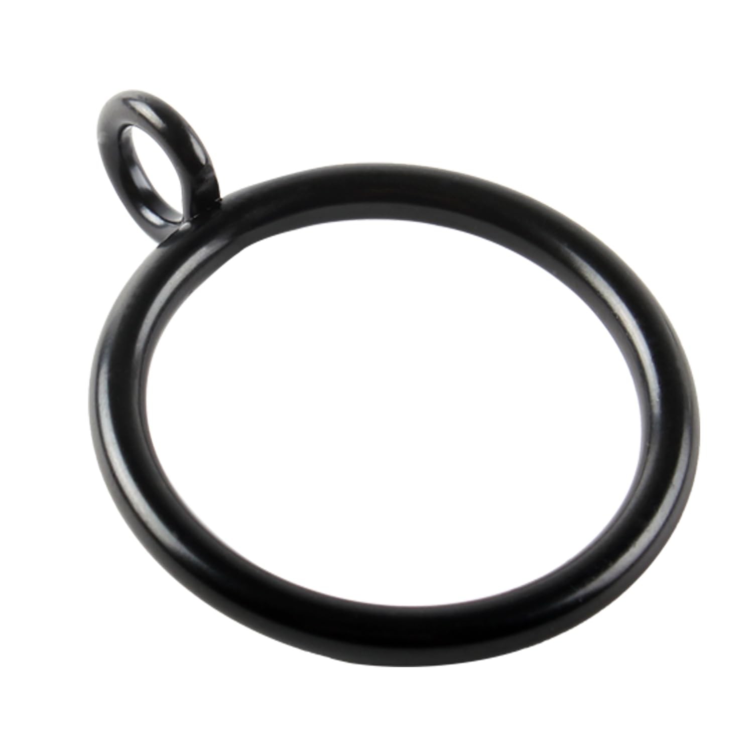 30 Pcs of 1.25 Inch Black Drapery Curtain Ring, Eau Small inches,