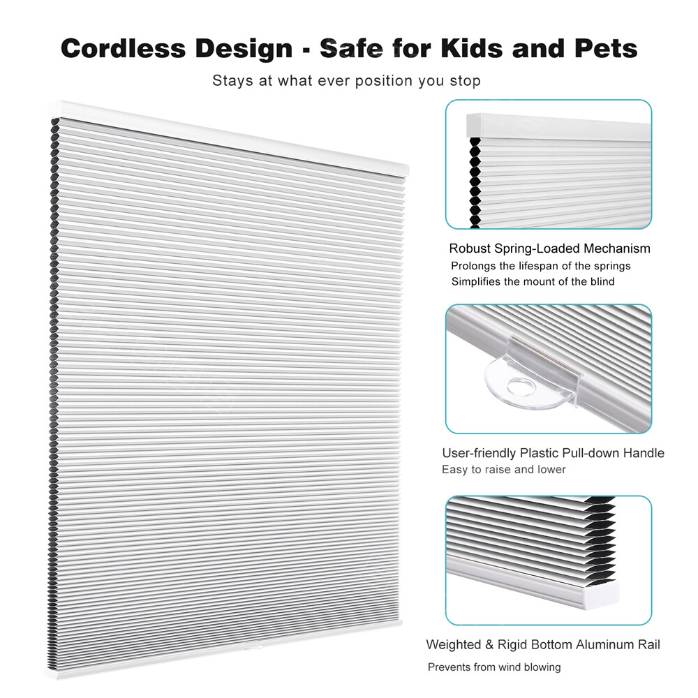Changshade CUSTOM CUT Home Decorators Cordless Blinds Blackout Cellular Shades