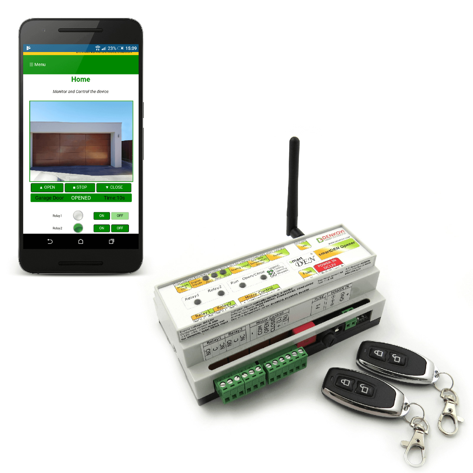 Wi-Fi Window Roller Shutter Motor Driver Controller – RF Remotes, Android APP