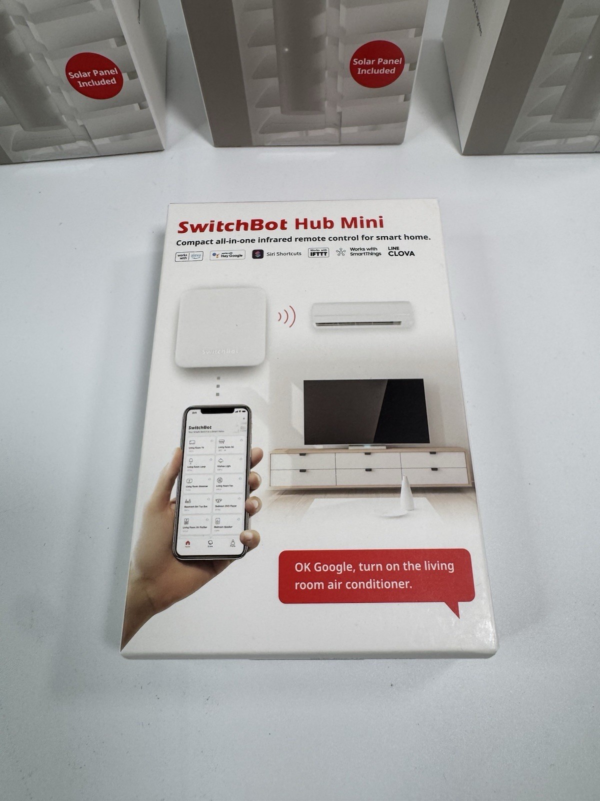 SwitchBot Smart Motorized Blinds Kit – Blind Tilt 3 Pack with Hub Mini W2701600