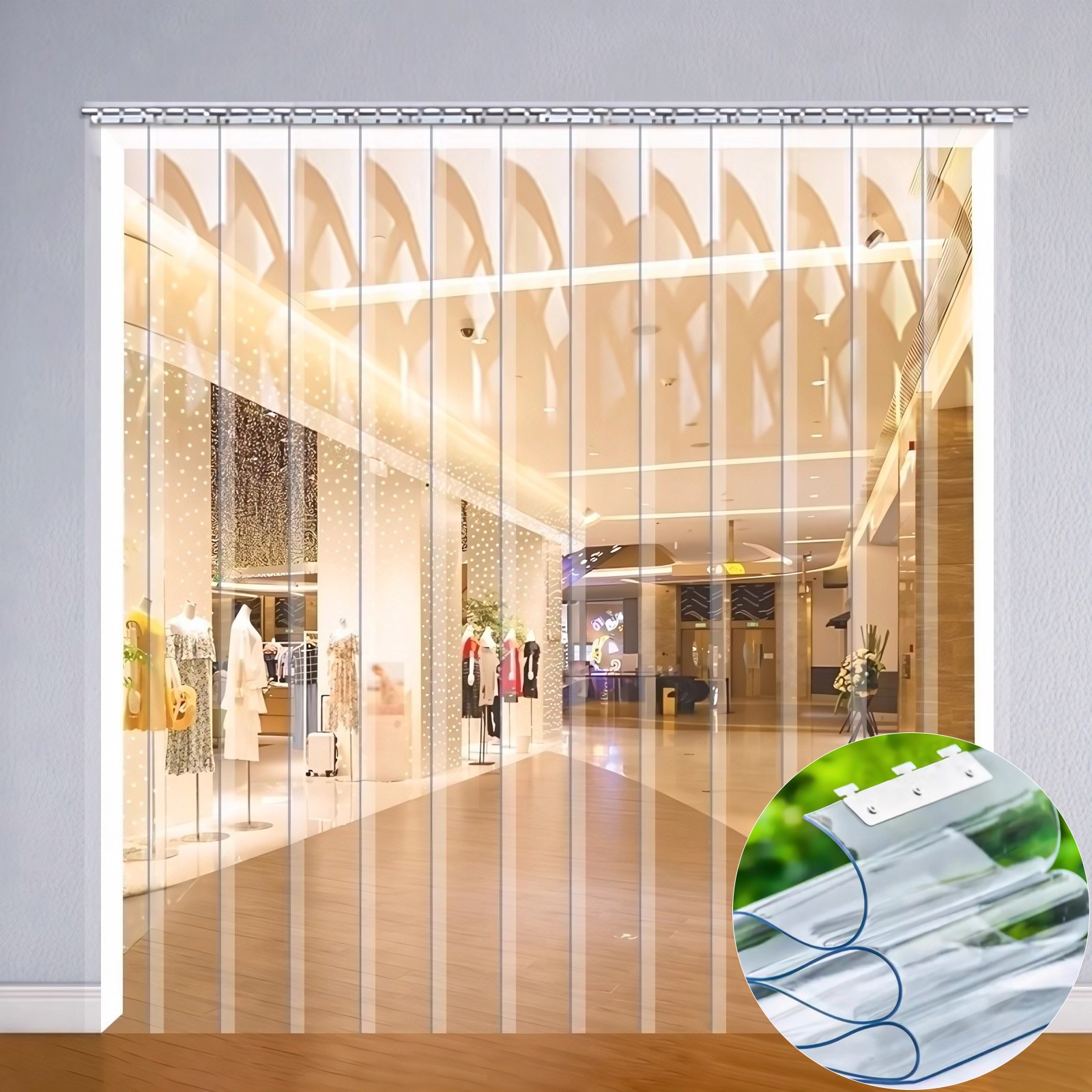 Transparent PVC Door Curtain Freezer&Cooler Door Strips for Warehouse Garage