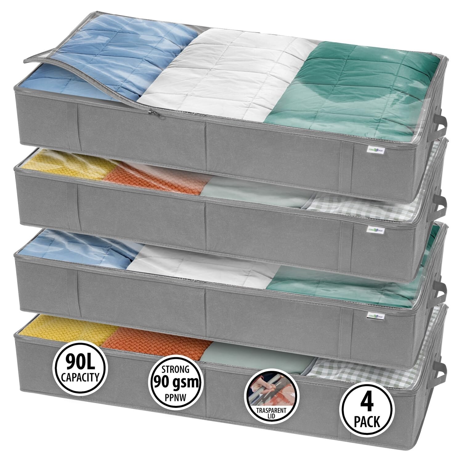 Closet Organizers and Storage – Maximize Space with Under Bed Storage Contain…