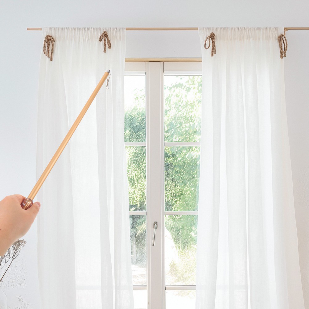 Curtain Pull Wand 50cm/20Inch – Aluminum Alloy Drape Opening & Close Stick –