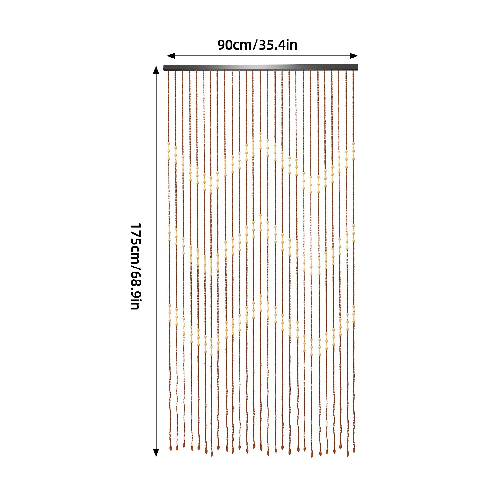 Bamboo Bead Curtain String Door Curtains Beaded Wooden Curtain Fit For Doorway