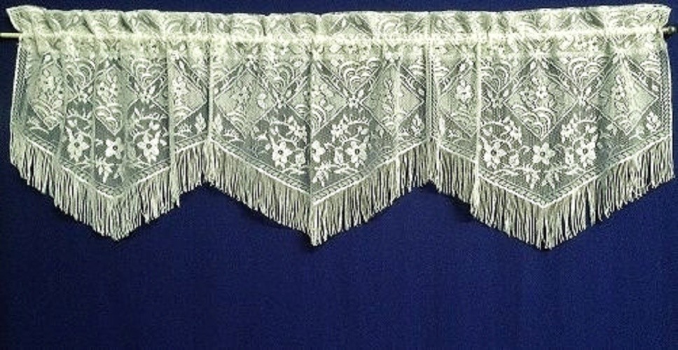 Chantilly Lace Valance 3 in 1 Ecru Kitchen Dining Room Livingroom Bedroom